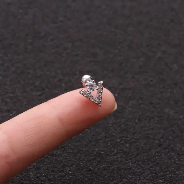 Wholesale Copper Ear Cartilage Rings & Studs Geometric Waterproof Non Tarnish Surgical Steel