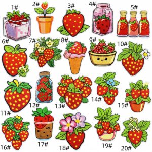 Strawberry cloth patch set 20 pieces