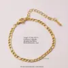 Wholesale Ion Plating (IP) 18K Gold Plated Paper Clip Flower 304 Stainless Steel Sweet Simple Style Waterproof Non Tarnish 304 Stainless Steel Lobster Trigger Clasp Closure Chain Necklace