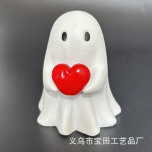 Red heart ghost