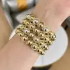 Wholesale Simple Style Color Block Solid Color Alloy 18K Gold Plated Stainless Steel Bracelets In Bulk