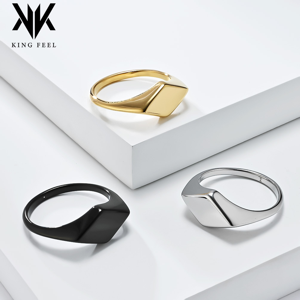 Wholesale European and American Simple Diamond Geometry High-ll Design Sense Ring Female Niche Personality Gender-free Cold Style Food Ring