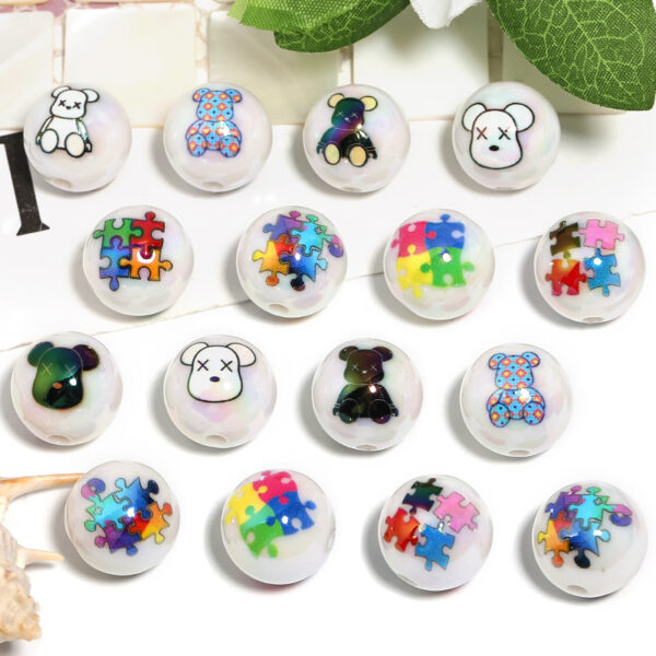 oly-efc6b03e06024b2c95bd9bef27b252c3 Wholesale Cute bear round acrylic beads