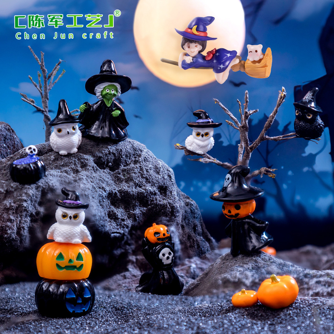Wholesale Creative Witch Ghost Pumpkin DIY Decorations Aessories