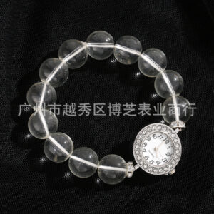 Round diamond 2 bracelet watch