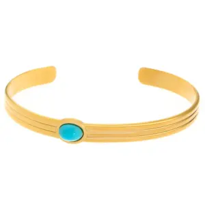18K Real Gold Green Circle 2049