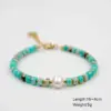 Wholesale Modern Style Classic Style Round Freshwater Pearl Stone Ferroalloy Electroplating Vacuum Plating Gold Plated Colour Bracelets In Bulk