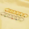 Wholesale PVD Coated 18K Gold Plated Round 304 Stainless Steel Elegant Simple Style Waterproof Non Tarnish Rings