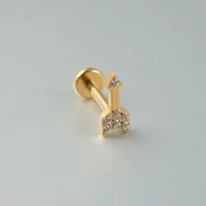 #8 Gold / Rod Thickness * Rod Length 1.2x8mm