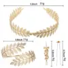 Wholesale Simple Style Leaves Metal Pearl Bridal Hair Accessories