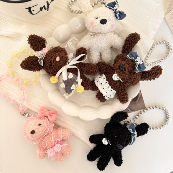 Wholesale Bunny Pendant String Korean Mori Bunny Hanging Chain Cute Bow Pink Coffee New Explosion Bunny Pattern