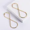 Wholesale Simple Style Geometric Plating Stainless Steel No Inlaid 18K Gold Plated Earrings