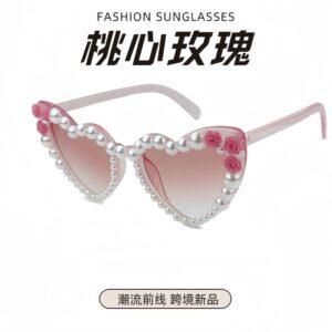 Wholesale Carefully Selected 2024 Summer Bridal Rose Sunglasses European and American Sunglasses Party Birthday Glasses for Women Wholesale Roses