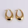 Wholesale PVD Coated 18K Gold Plated Water Droplets Stainless Steel French Style Waterproof Non Tarnish Earrings