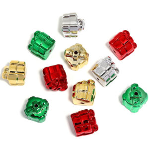 Christmas gift box (random mixed colors) / 19x21mm