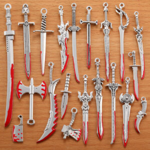 oly-f00c547bf12aefdc623bda45957fabf5 Wholesale Jewelry Accessories 20 Anime Weapons Decorations