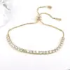 Wholesale Fashion Square Copper Gold Plated Zircon Bracelets In Bulk