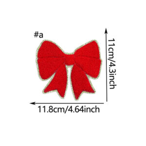 Red bow / Iron-on adhesive style