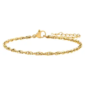 (2mm Wide) Two-Side Buckle Bracelet / Length: 17 plus 5cm