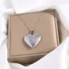PVD Coated Real Gold Plated 18K Heart Shape 304 Stainless Steel Sweet Simple Style Waterproof Non Tarnish Pendant Necklace Locket