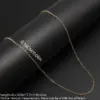 Wholesale Jewelry Simple Style Solid Color 304 Stainless Steel Gold Plated Necklace