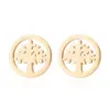 Wholesale PVD Coated 18K Gold Real Gold Plated Heart Shape Butterfly Elephant 201 Stainless Steel Fashion Waterproof Non Tarnish Earrings Necklace