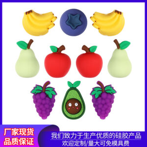 Wholesale Creative Fruit Fragrance Fruit 3D Silicone Beads
