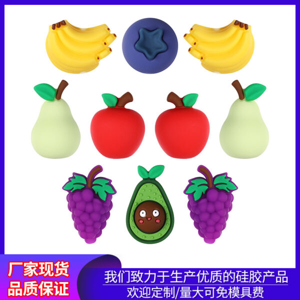 oly-f0230d57bcd00ba376edfd82cdac4e47 Wholesale Creative Fruit Fragrance Fruit 3D Silicone Beads