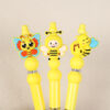 oly-f02731248a4b26b735d43b00323c362b Wholesale in stock 3D cartoon bee silicone bead jewelry loose beads chilen DIY beaded pen stereo silicone beads