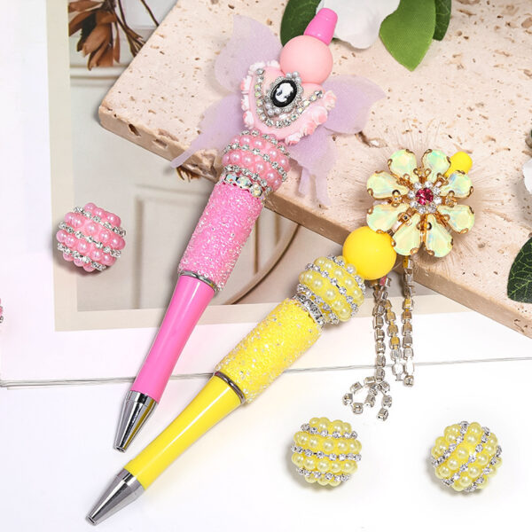 oly-f027edb249581a103c6f4a69e7667c38 Wholesale Candy-colored pearl rhinestone ball with straight hole