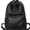 Wholesale Pu Soft Schoolbag College Student Casual Travel Backpack