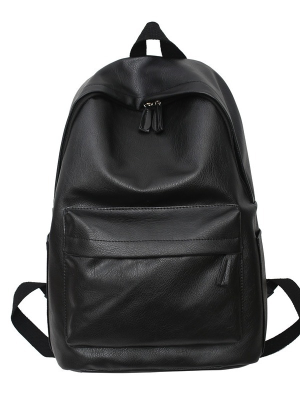 Wholesale Pu Soft Schoolbag College Student Casual Travel Backpack