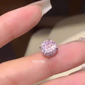 Pink 7mm pink zirconium single