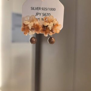 Wholesale Retro Hong Kong style circle contrasting color earrings