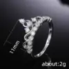 Wholesale Creative Fashion Copper Micro-encrusted Zircon Women's Crown Ring