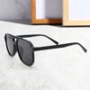 Wholesale New Cross-border Double Beam Aviator Sunglasses European and American Style Men's Driving Sunglasses Advanced Sense Trendy Women's Sunglasses