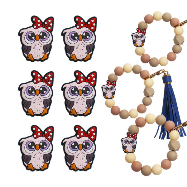 Wholesale Silicone Animal Focus Beads DIY Beadable Focus Beads