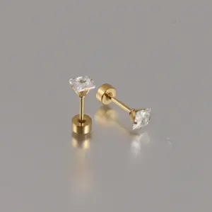Gold Twisted Cake / 4mm Pair