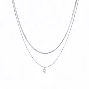 White Gold Color Double Layer / Q