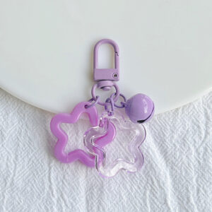 Double Star Bell Pendant-Purple