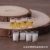 Wholesale simulation miniature doll house ornaments milk cup milk carton beer mug beer bottle diy handmade resin accessories