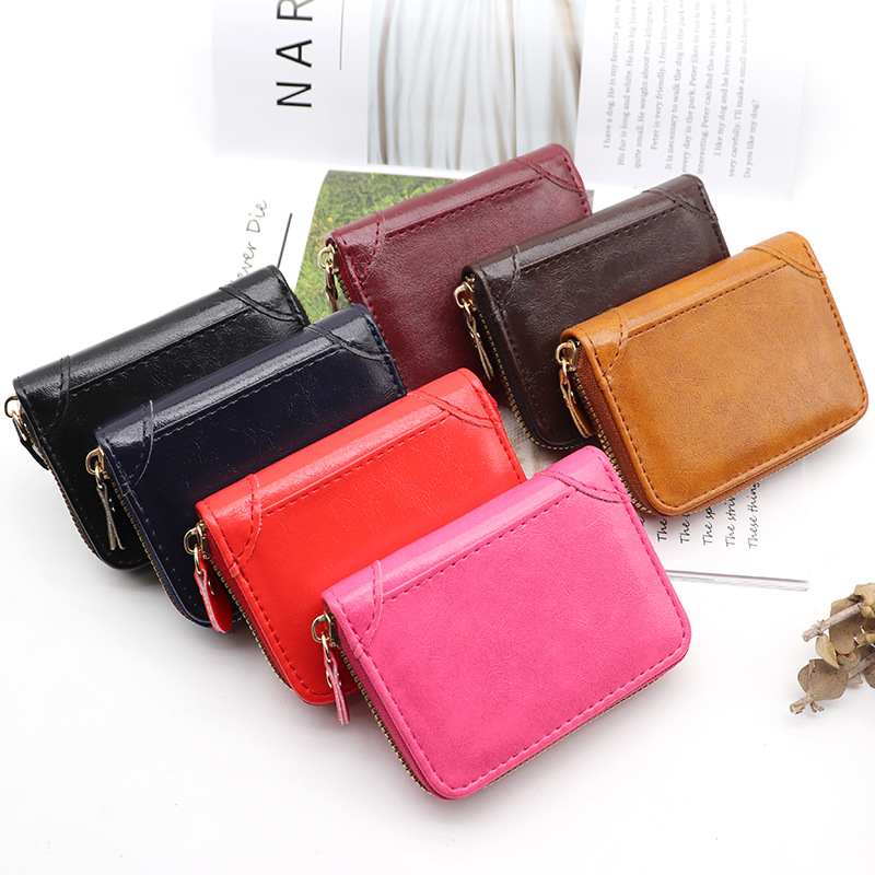 Wholesale large capacity multi-functional small card bag Wallets