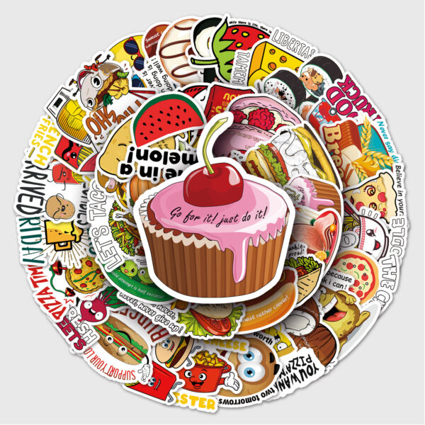 Wholesale 50 pieces of vine graffiti small fresh luggage laptop car cross-border Amazon decorative stickers