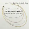 Wholesale PVD Coated Real Gold Plated 14K Gold Rose Gold Plated Solid Color 304 Stainless Steel Casual Vacation Classic Style Waterproof Non Tarnish 304 Stainless Steel Layered Necklaces