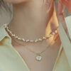 Wholesale Rose Stacked Double-Layered Pearl Necklace Accessories for Women Summer High-End Clavicle Chain Accessible Luxury Niche Necklace Jewelry