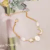 Wholesale 304 Stainless Steel Copper 18K Gold Plated Fashion Pearl Plating Inlay Star Heart Shape Pearl Bracelets
