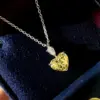 Wholesale Women'S Copper Diamond Heart Necklace Crystal Jewelry
