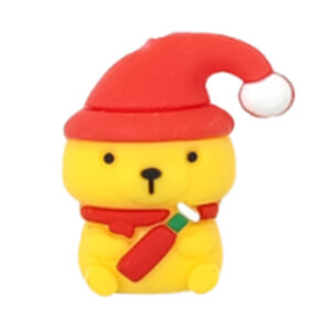 Christmas Bear [Yellow] Silicone Beads