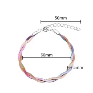 Color Double Strand Woven Bracelet