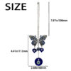 Wholesale Alloy butterfly devil eye car rearview mirror decoration
